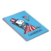Carnet Drapeau 4 juillet à coudre Snoopy (Côté Droit)