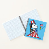 Carnet Drapeau 4 juillet à coudre Snoopy (Intérieur)