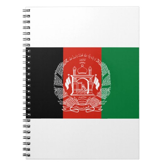 Carnet Drapeau Afghanistan (Devant)