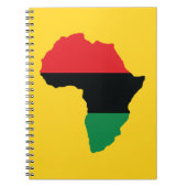 Carnet Drapeau Afrique rouge, noire et verte (Devant)