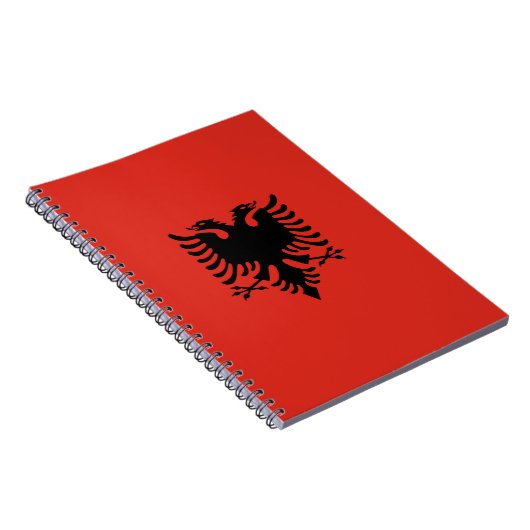 Carnet Drapeau albanais (Côté Droit)