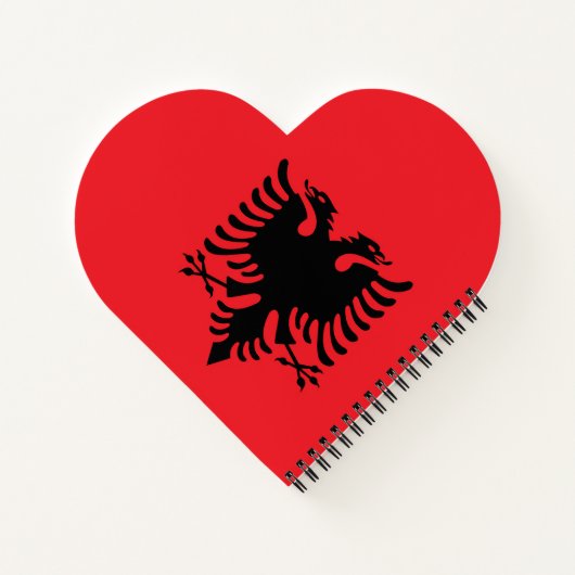 Carnet Drapeau albanais (Dos)