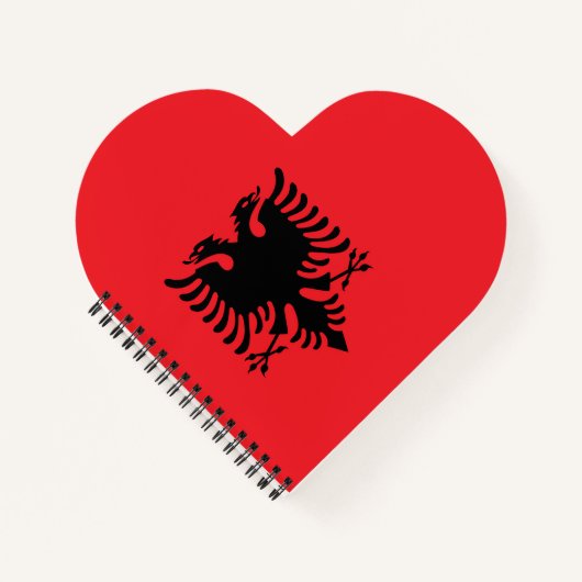 Carnet Drapeau albanais (Devant)