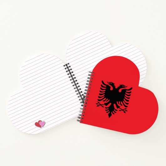 Carnet Drapeau albanais (Intérieur)