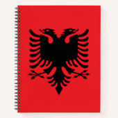 Carnet Drapeau albanais (Devant)