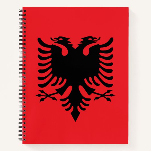 Carnet Drapeau albanais (Devant)