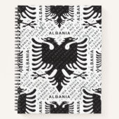 Carnet Drapeau albanais 3 (Devant)