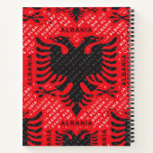 Carnet Drapeau albanais motif 2 (Dos)