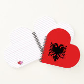 Carnet Drapeau Albanie (Intérieur)