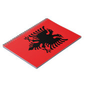 Carnet Drapeau Albanie (Côté gauche)