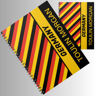 Carnet Drapeau allemand personnalisé