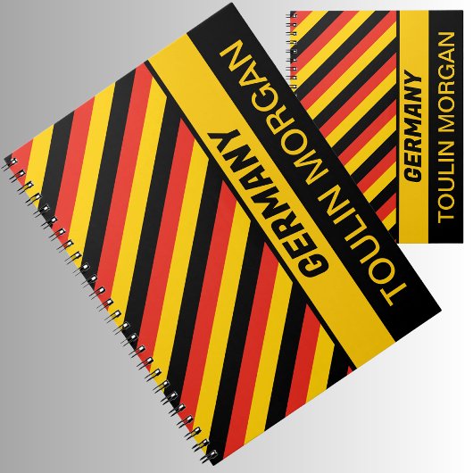 Carnet Drapeau allemand personnalisé