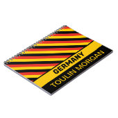 Carnet Drapeau allemand personnalisé (Côté gauche)