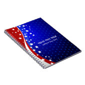 Carnet Drapeau américain Abstrait (Côté Droit)