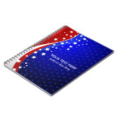 Carnet Drapeau américain Abstrait (Côté gauche)