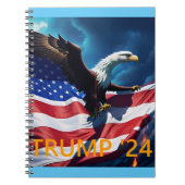 Carnet Drapeau américain Aigle TRUMP 2024 (Devant)