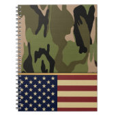 Carnet Drapeau américain Camo (Devant)