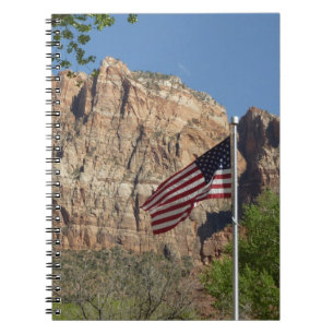 Carnet Drapeau américain dans le parc national de Zion I