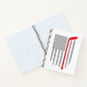 Carnet Drapeau américain de hockey (Intérieur)
