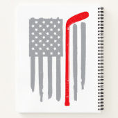 Carnet Drapeau américain de hockey (Dos)