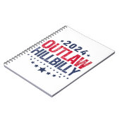 Carnet Drapeau américain de Trump Vance 2024 (Côté gauche)