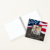Carnet Drapeau américain Drapeau militaire (Intérieur)