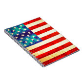 Carnet drapeau américain en argent (Côté Droit)