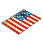 Carnet drapeau américain en argent (Côté gauche)