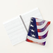 Carnet Drapeau américain Grunge (Intérieur)