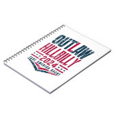 Carnet Drapeau américain Hillbilly, élections vintages (Côté gauche)