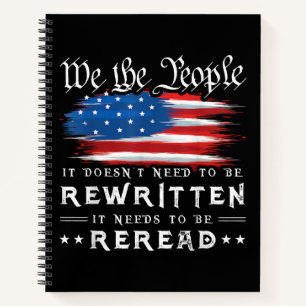 Carnet Drapeau américain La constitution des États-Unis d