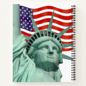 Carnet Drapeau américain Lady Liberty (Dos)