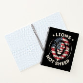 Carnet Drapeau américain, lions pas moutons (Intérieur)