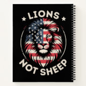 Carnet Drapeau américain, lions pas moutons (Dos)