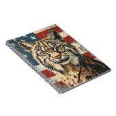 Carnet Drapeau américain Lynx vintage (Côté Droit)