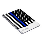 Carnet Drapeau américain mince de Blue Line (Côté Droit)