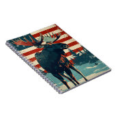 Carnet Drapeau américain Moose Vintage (Côté Droit)