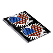 Carnet Drapeau américain Patriot Heart (Côté Droit)