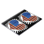 Carnet Drapeau américain Patriot Heart (Côté gauche)