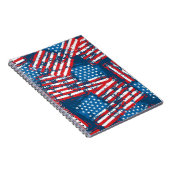 Carnet Drapeau américain peint Motif (Côté Droit)