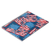 Carnet Drapeau américain peint Motif (Côté gauche)