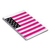 Carnet drapeau américain rose (Côté Droit)