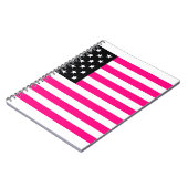 Carnet drapeau américain rose (Côté gauche)