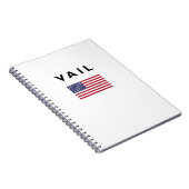 Carnet Drapeau américain Vail couleur claire (Côté Droit)