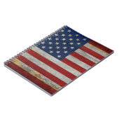 Carnet drapeau américain vintage en détresse (Côté gauche)