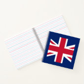Carnet Drapeau anglais patriotique (Intérieur)