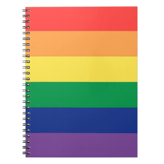 Carnet Drapeau arc-en-ciel (Devant)