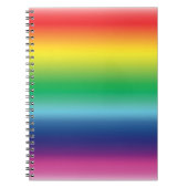 Carnet drapeau arc-en-ciel couleur lgbt (Devant)