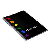 Carnet DRAPEAU ARC-EN-CIEL ÉTOILES + vos idées (Côté Droit)
