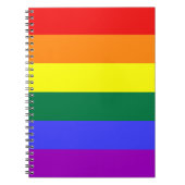 Carnet Drapeau arc-en-ciel LGBT Pride (Devant)